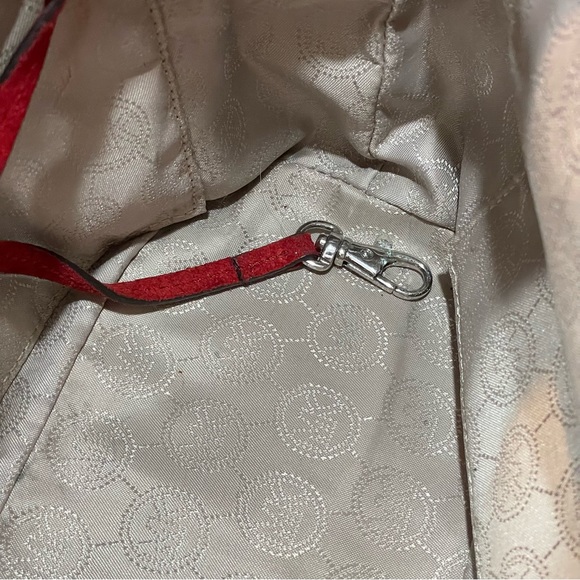 SUPER FUN Michael Kors Red Suede Leather Crossbody ♥️♥️♥️ - Picture 11 of 11